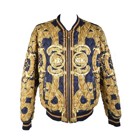 fake versace bomber jacket|versace bomber jackets men's sale.